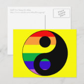 Carte Postale GLBT YinYang (Devant / Derrière)