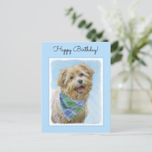 Carte Postale Glen of Imaal Terrier Peinture - Art original Chie (Debout devant)