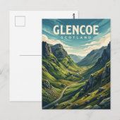 Carte Postale Glencoe Écosse (Devant / Derrière)