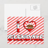 Carte Postale Glendale, CA (Devant / Derrière)