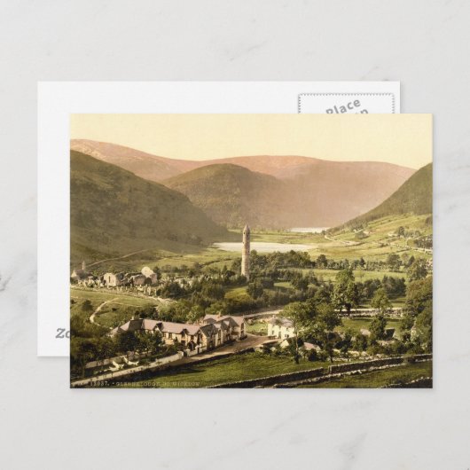 Carte Postale Glendalough, comté de Wicklow, Irlande (Devant / Derrière)