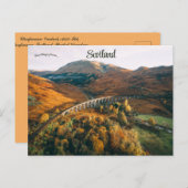 Carte Postale Glenfinnan Viaduc A830 Rd Glenfinnan Écosse (Devant / Derrière)