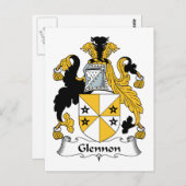 Carte Postale Glennon Family Crest (Devant / Derrière)