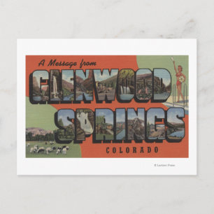 Carte Postale Glenwood Springs, Colorado - Scènes de grandes let