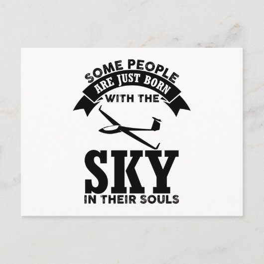 Carte Postale Glider Sayings | Idées Cadeaux Pilotes En Pleine C (Devant)