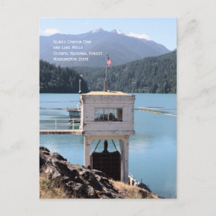 Carte Postale Glines Canyon Dam, Lake Mills, Washington