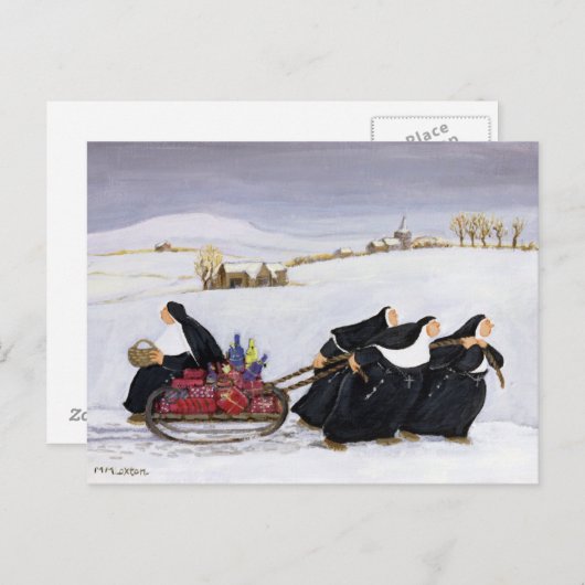 Carte Postale Glissade 2 (Devant / Derrière)