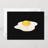 Carte Postale Glitch Food frite oeuf (Devant / Derrière)