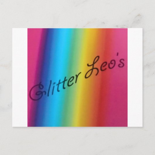 Carte Postale Glitter Leo's (Devant)