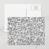 Carte postale Glitz "Argent" (Devant / Derrière)