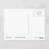 Carte postale Glitz Green 'STAR' (Dos)