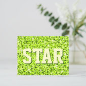 Carte postale Glitz Lime 'STAR' (Debout devant)