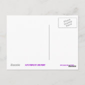 Carte postale Glitz Purple 'STAR' (Dos)