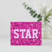 Carte postale Glitz Rose 'STAR' (Debout devant)
