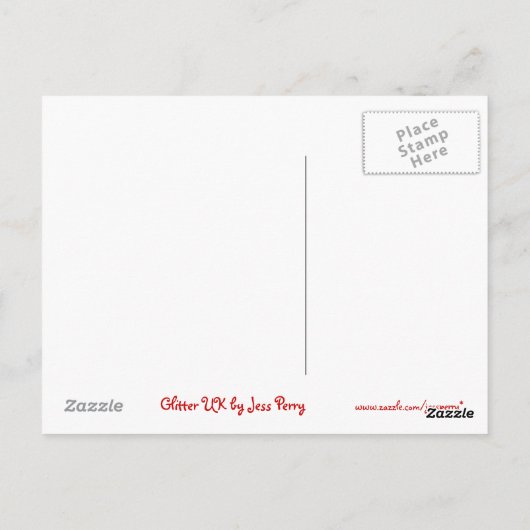 Carte postale Glitz UK (Dos)