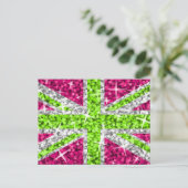 Carte postale Glitz UK Lime (Debout devant)