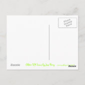 Carte postale Glitz UK Lime (Dos)