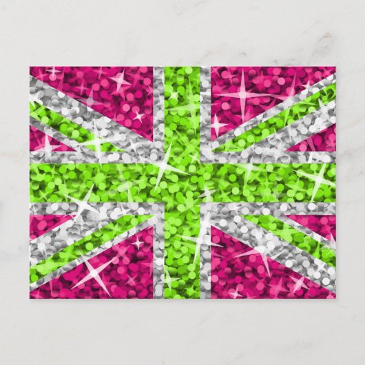 Carte postale Glitz UK Lime (Devant)