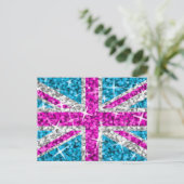 Carte postale Glitz UK Pink (Debout devant)