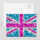 Carte postale Glitz UK Pink (Devant / Derrière)
