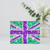 Carte postale Glitz UK Purple (Debout devant)
