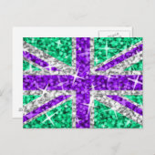 Carte postale Glitz UK Purple (Devant / Derrière)