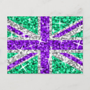 Carte postale Glitz UK Purple