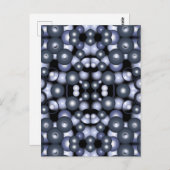 Carte Postale Global Concentric Circle Orbital Art Abstrait (Devant / Derrière)