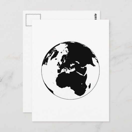 Carte Postale Globe (Devant / Derrière)