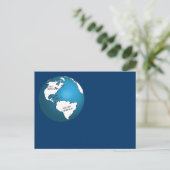 Carte Postale Globe (Debout devant)