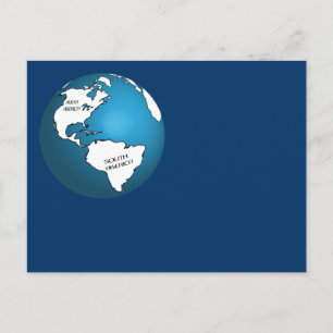 Carte Postale Globe