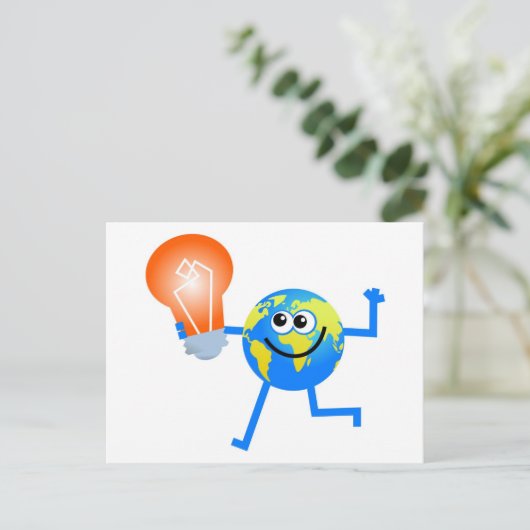 Carte Postale Globe à bulles (Debout devant)