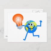 Carte Postale Globe à bulles (Devant / Derrière)