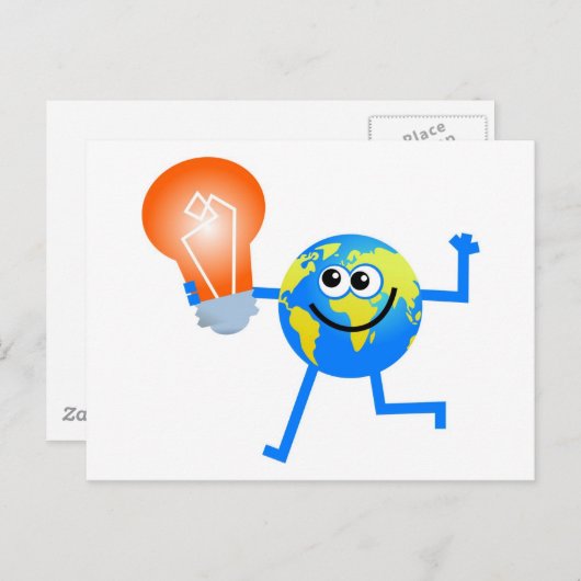 Carte Postale Globe à bulles (Devant / Derrière)