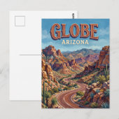 Carte Postale Globe Arizona (Devant / Derrière)