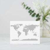 Carte Postale globe gris (Debout devant)