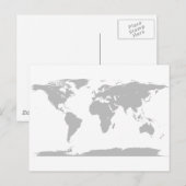 Carte Postale globe gris (Devant / Derrière)