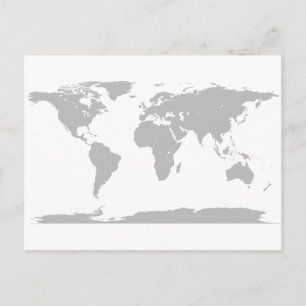 Carte Postale globe gris