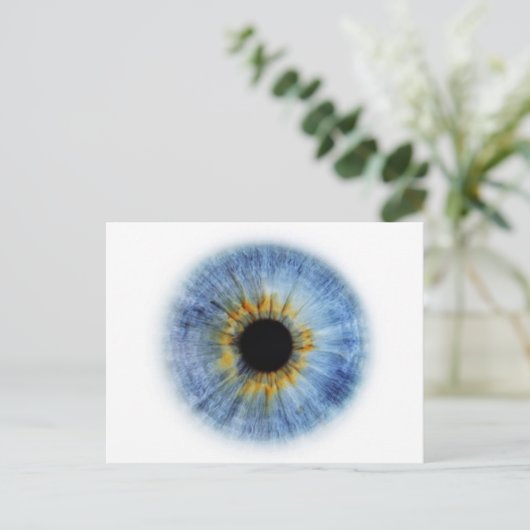 Carte Postale Globe oculaire bleu (Debout devant)