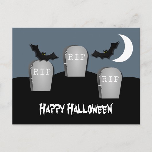 Carte postale Gloomy Graveyard Halloween (Devant)