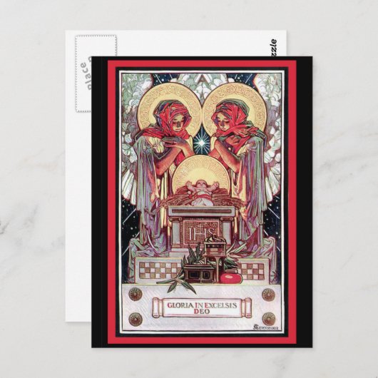 Carte Postale Gloria dans Excelsis Deo (Devant / Derrière)