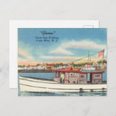 Carte Postale "Gloria" Pêche en mer profonde, Cape May, New Jers (Devant / Derrière)