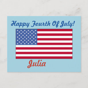 CARTE POSTALE GLORIE ANCIENNE JOYEUX 4 JUILLET