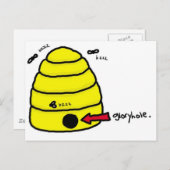 Carte Postale Gloryhole de ruche (Devant / Derrière)