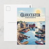 Carte Postale Gloucester, Massachusetts (Devant / Derrière)