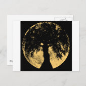 Carte Postale Glowees Lune Déesse chêne de chêne (Devant / Derrière)