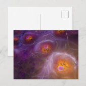 Carte Postale Glowing Cellular Network Abstract Art (Devant / Derrière)