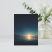 Carte Postale Glowing Starry Night Ocean Sunrise (Debout devant)