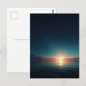 Carte Postale Glowing Starry Night Ocean Sunrise (Devant / Derrière)