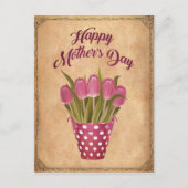 Carte Postale Glücklicher Muttertag Vintage (Devant)